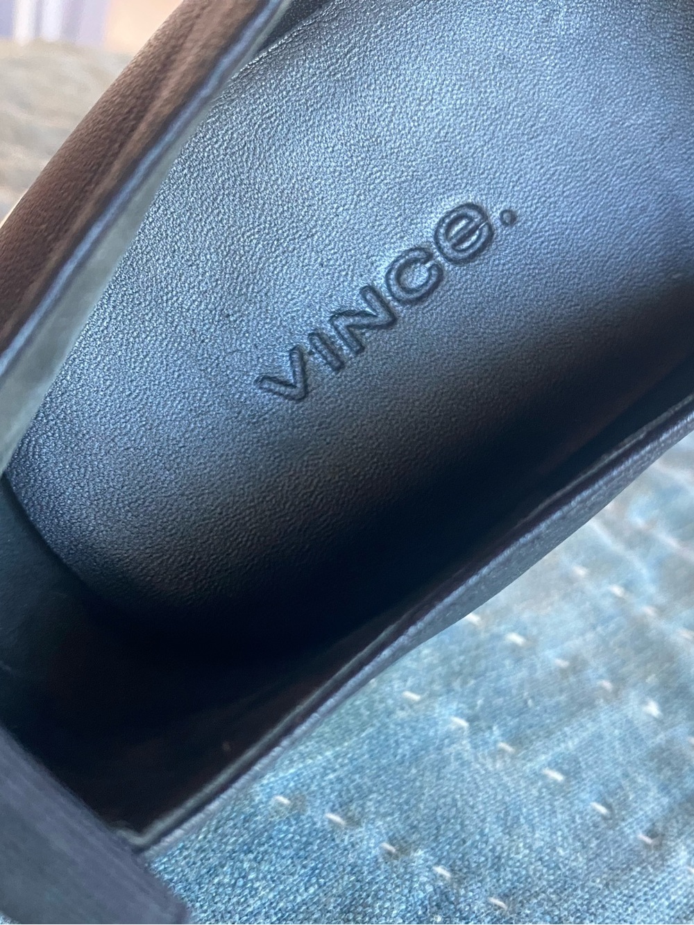 Vince Saxon Black Leather Slip-On Sneakers 9 - Picture 9 of 9